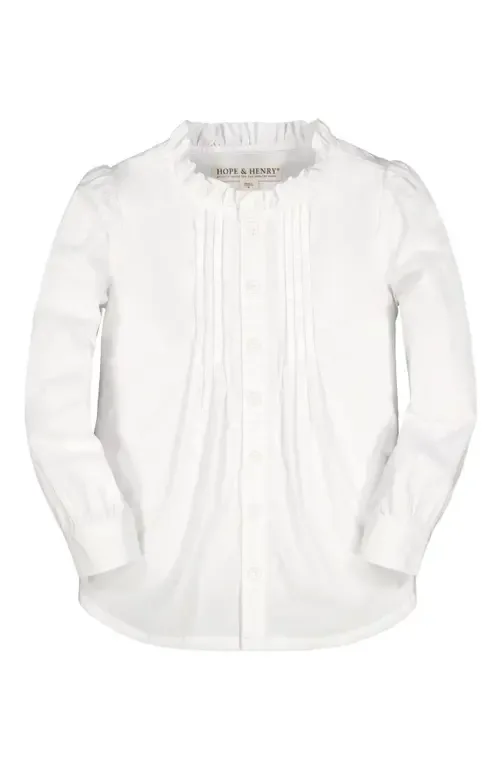 Organic Pintuck Button Down Blouse by Hope & Henry