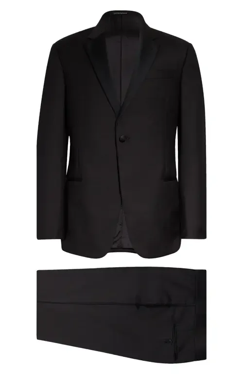 Trim Fit Super 130s Wool Tuxedo by Emporio Armani