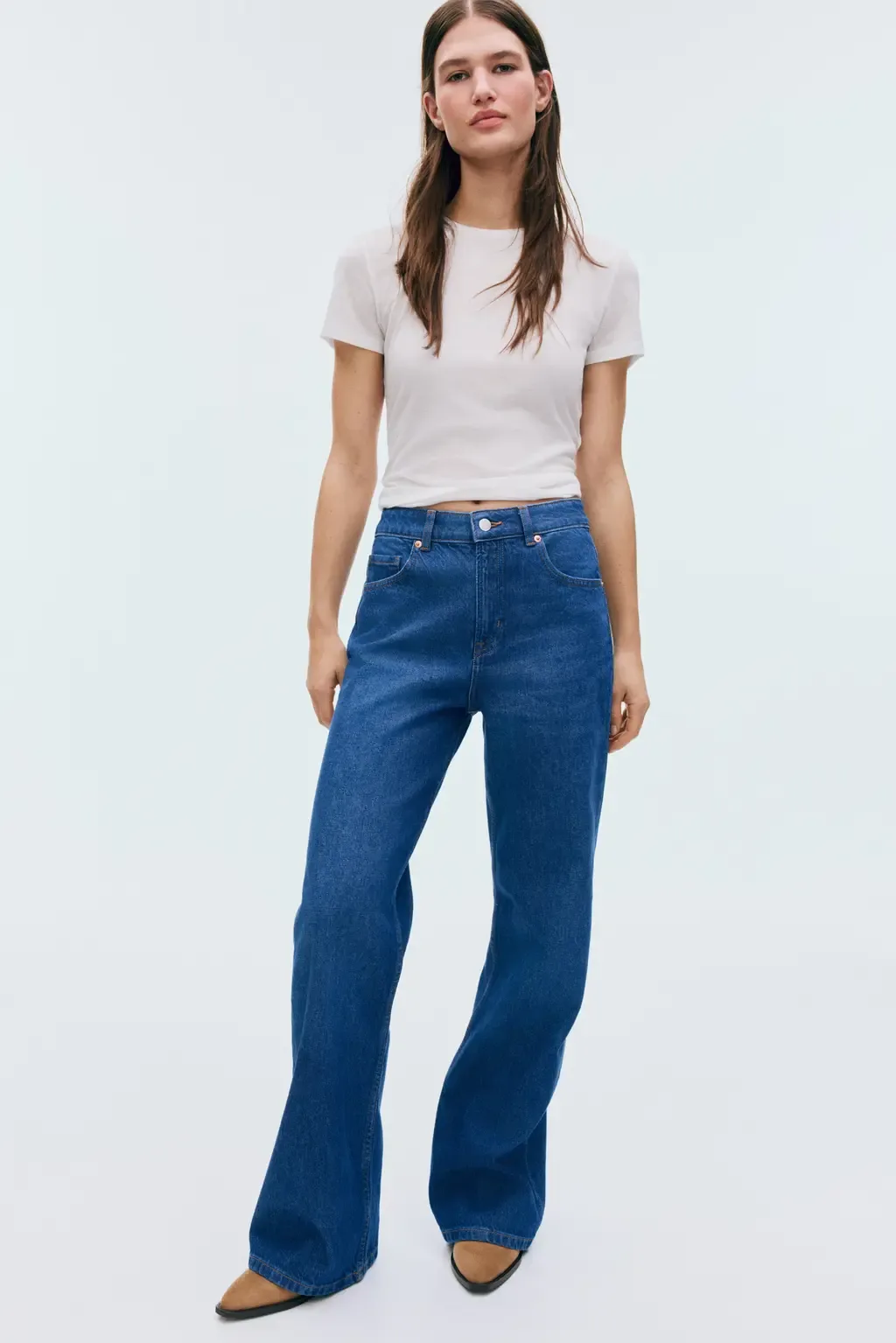Wide High Jeans