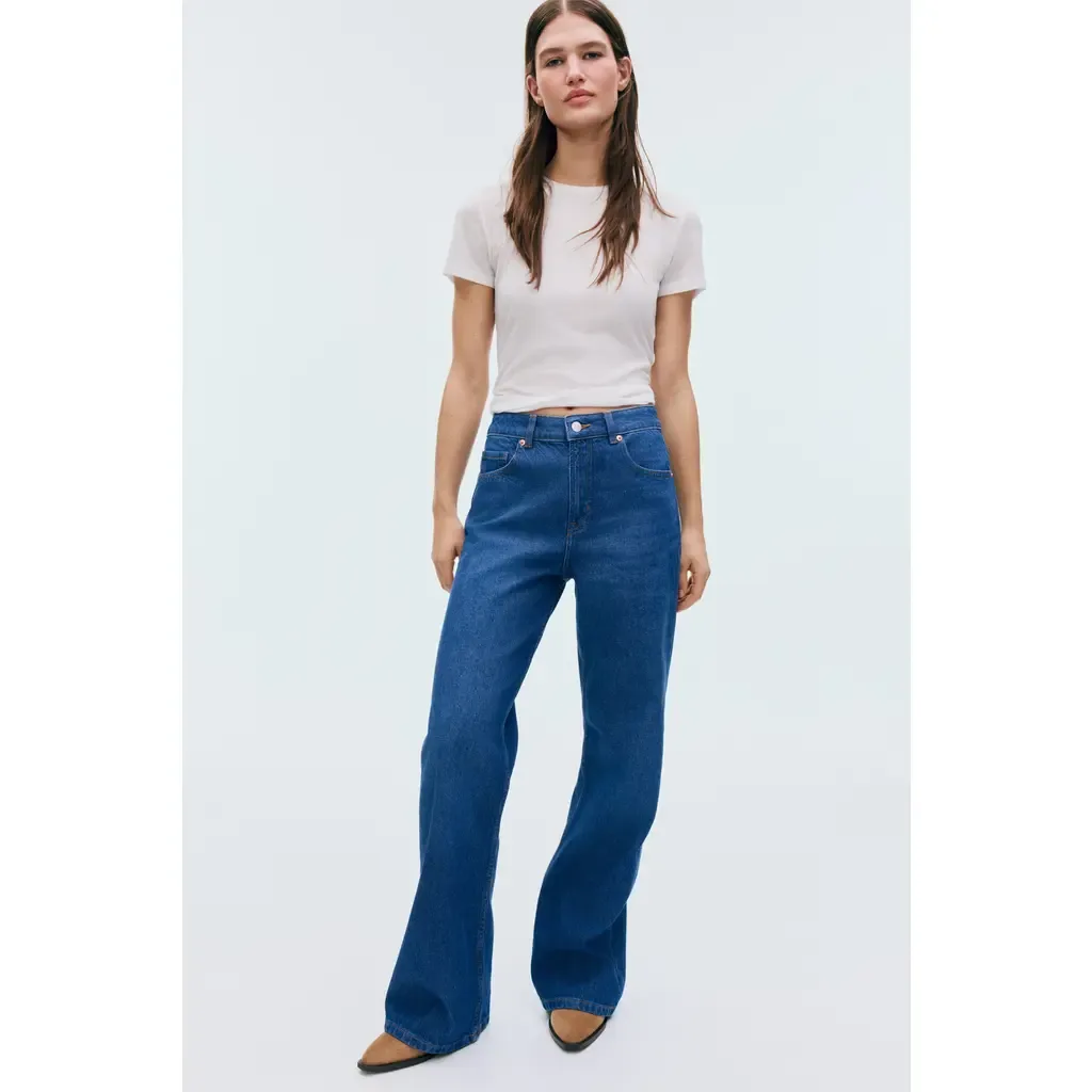 Wide High Jeans by H&M