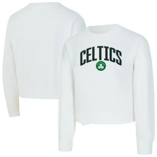 Concepts Sport Boston Celtics Laney Chenille Cropped Long Sleeve T-Shirt by CONCEPTS SPORT
