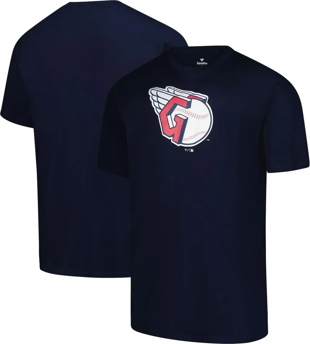 Profile Navy Cleveland Guardians Primary Logo T-Shirt