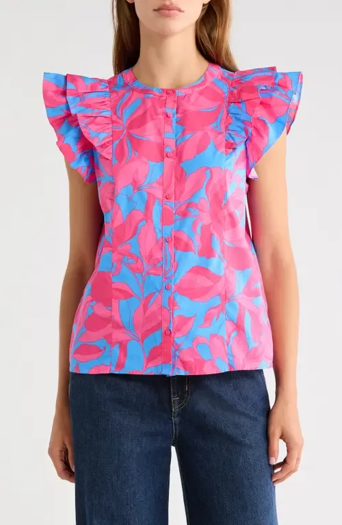 Sammi Print Ruffle Top by SUGARLIPS