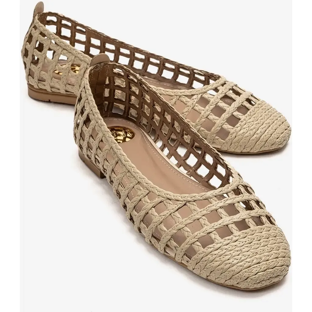 Elvaris Woven Ballet Flat by Prologue Shoes