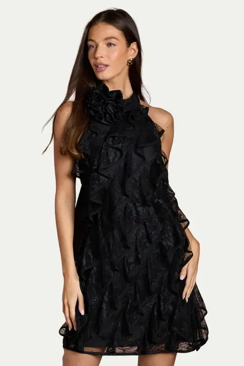Lace Frill Mini Dress by Coast