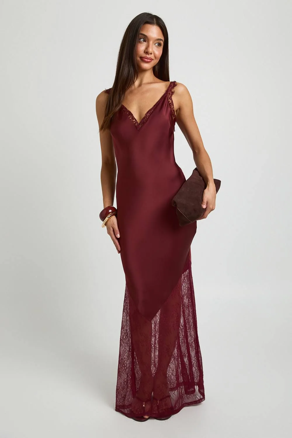 Lace Hem Slip Dress