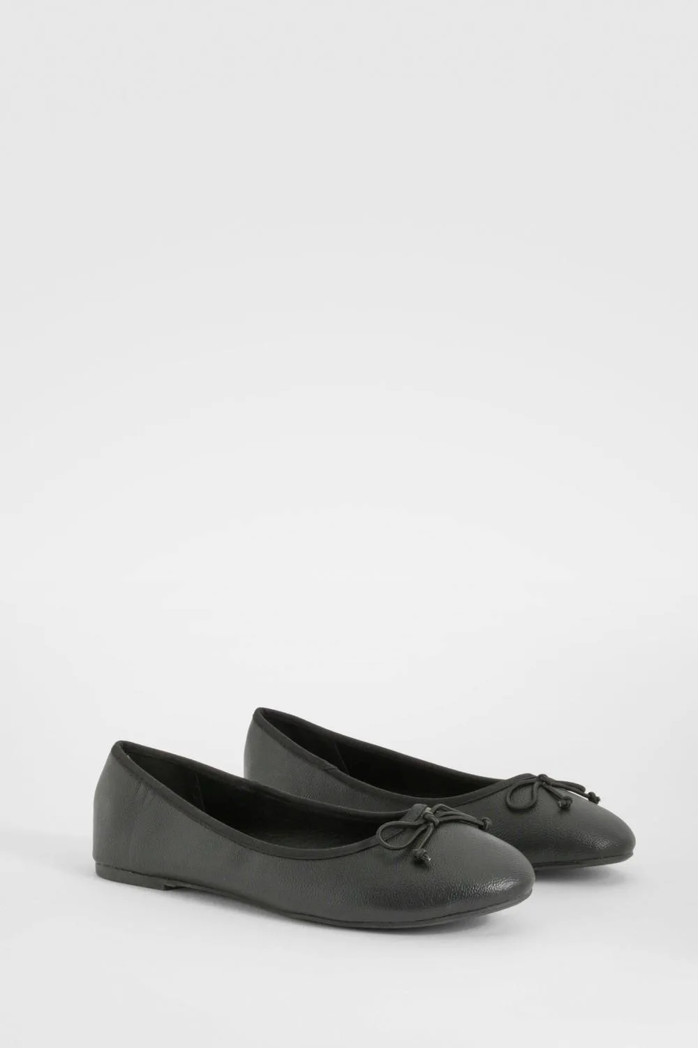 Bow Detail Ballet Flats by boohoo