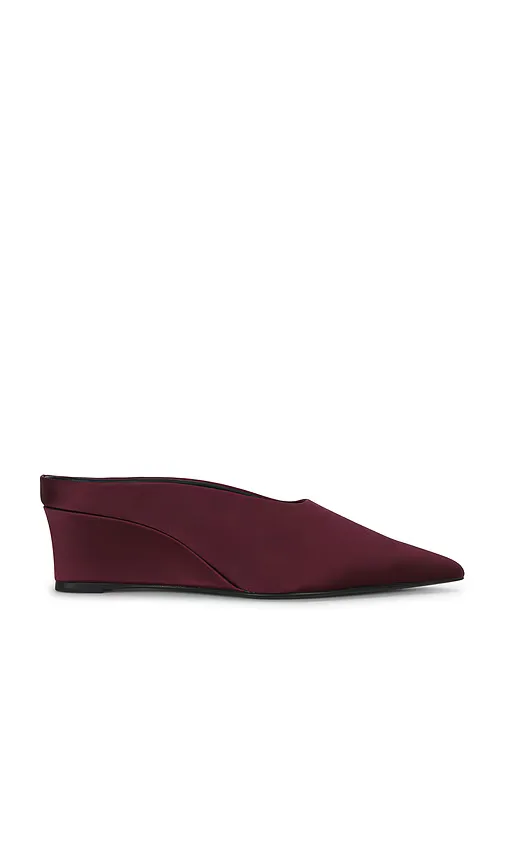 Satin Pointed Gala Wedge Pump by SIMONMILLER