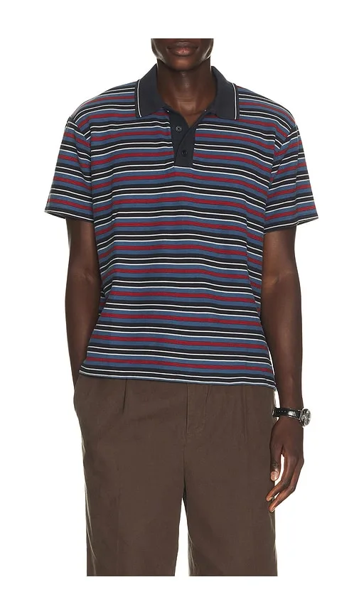 Stripe Pique Polo by Rag & Bone