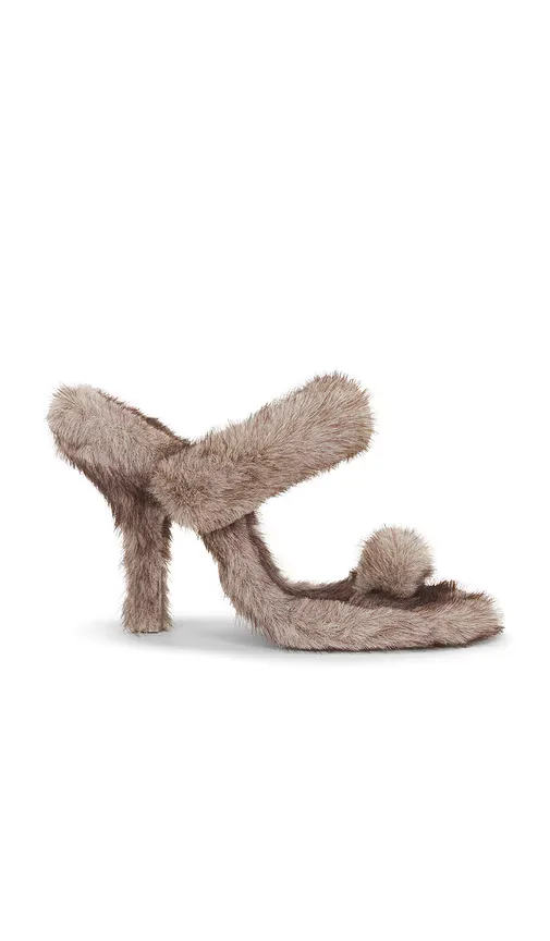 Paloma 105mm Faux Fur Toe Ring Sandal by Alexander Wang
