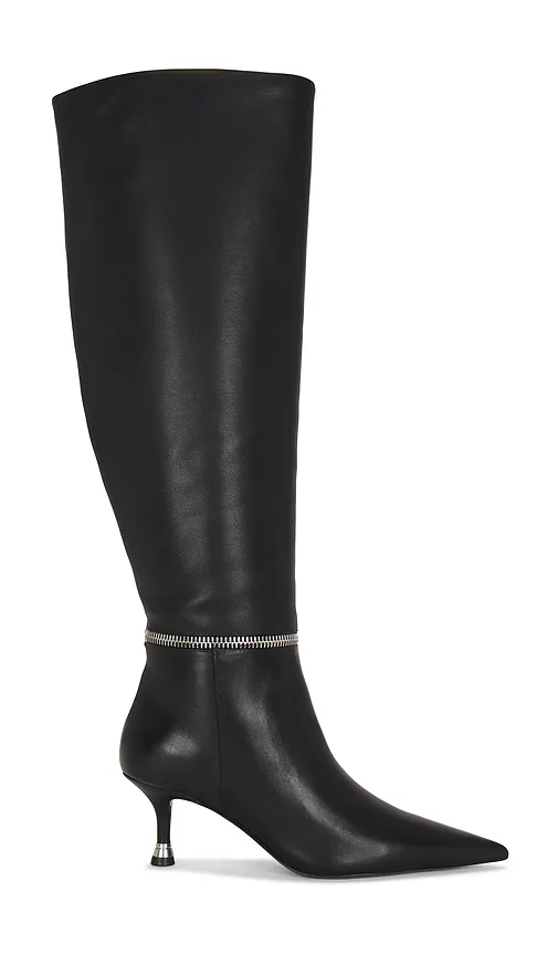 Akilia Zip Slouch Leather Boot by Alexander Wang