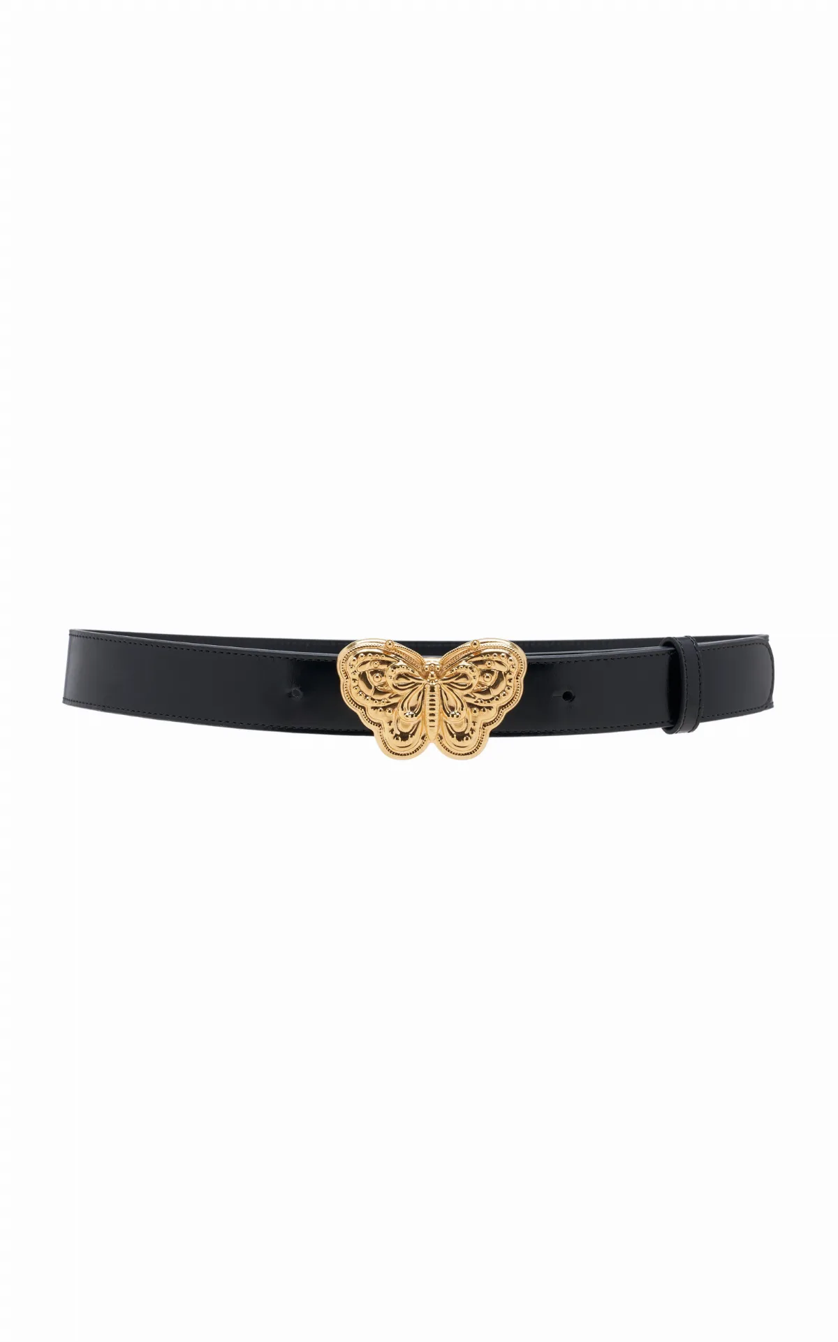 Butterfly-Buckle Leather Belt by Valentino Garavani