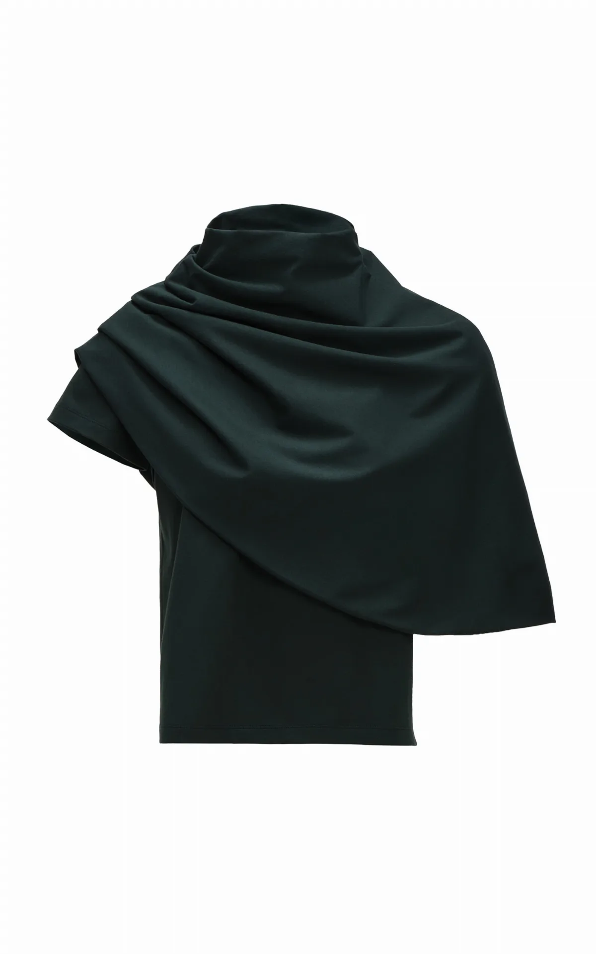 Cape-Detailed Cotton-Blend Top by Magda Butrym