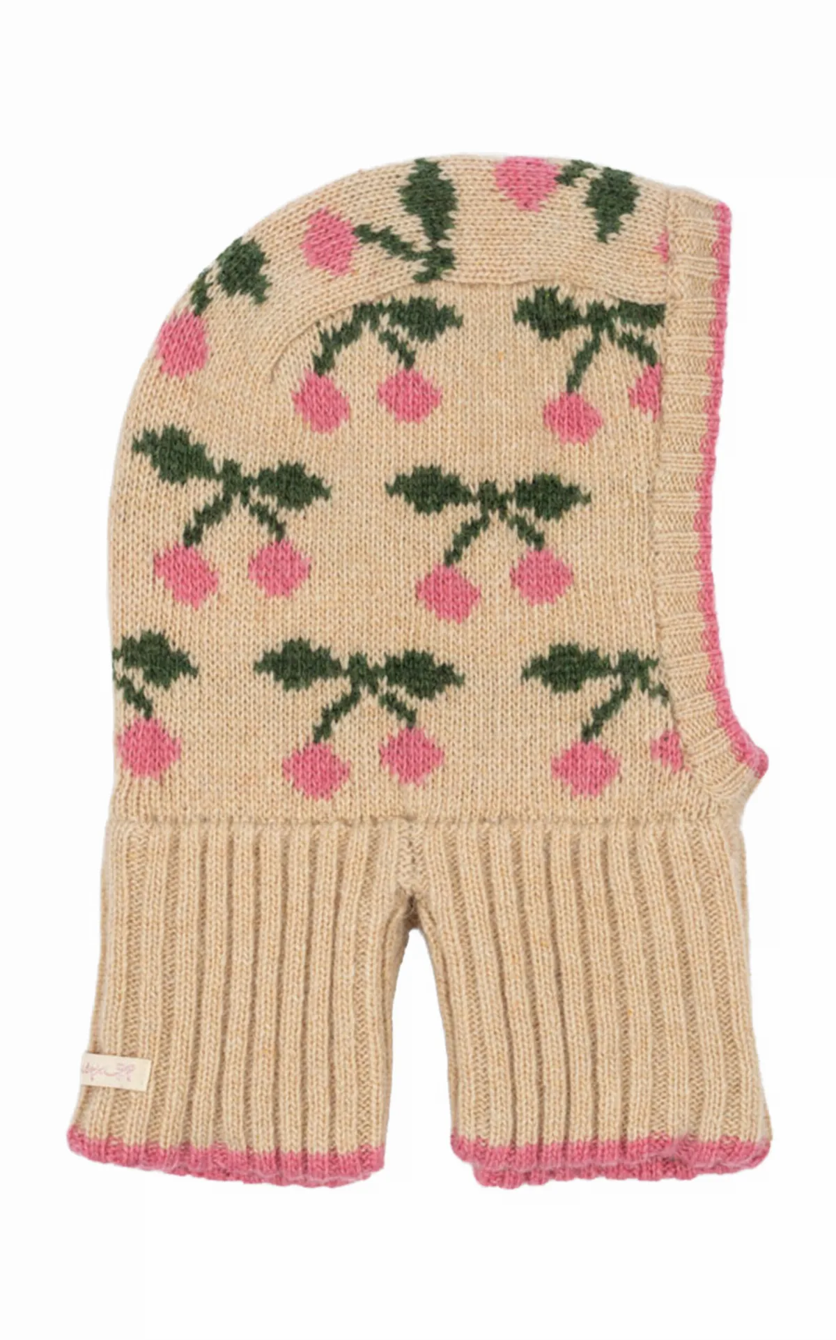 Belou Cherry Wool-Blend Balaclava by Konges Sløjd