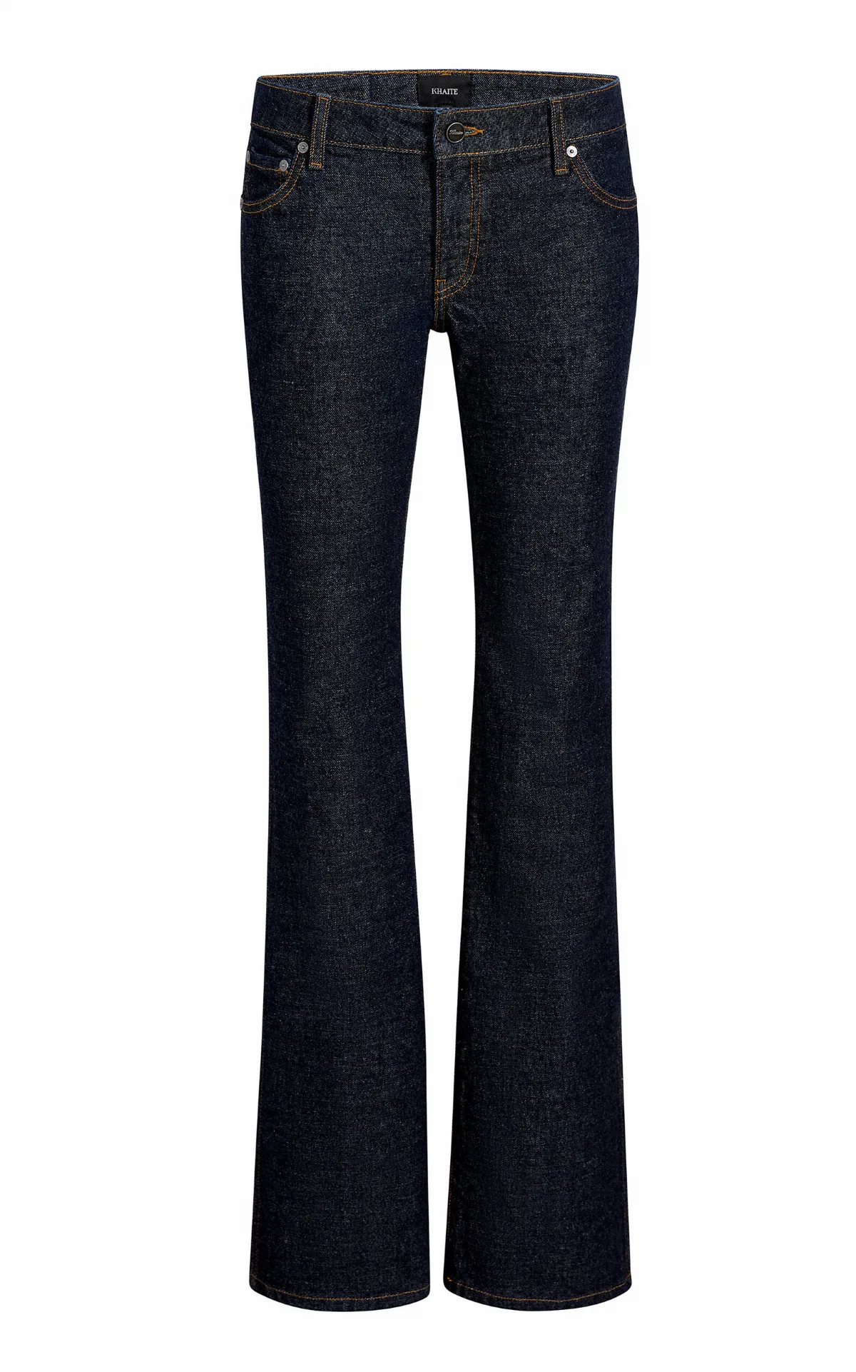 Conforti Stretch Low-Rise Flared Jeans by Khaite