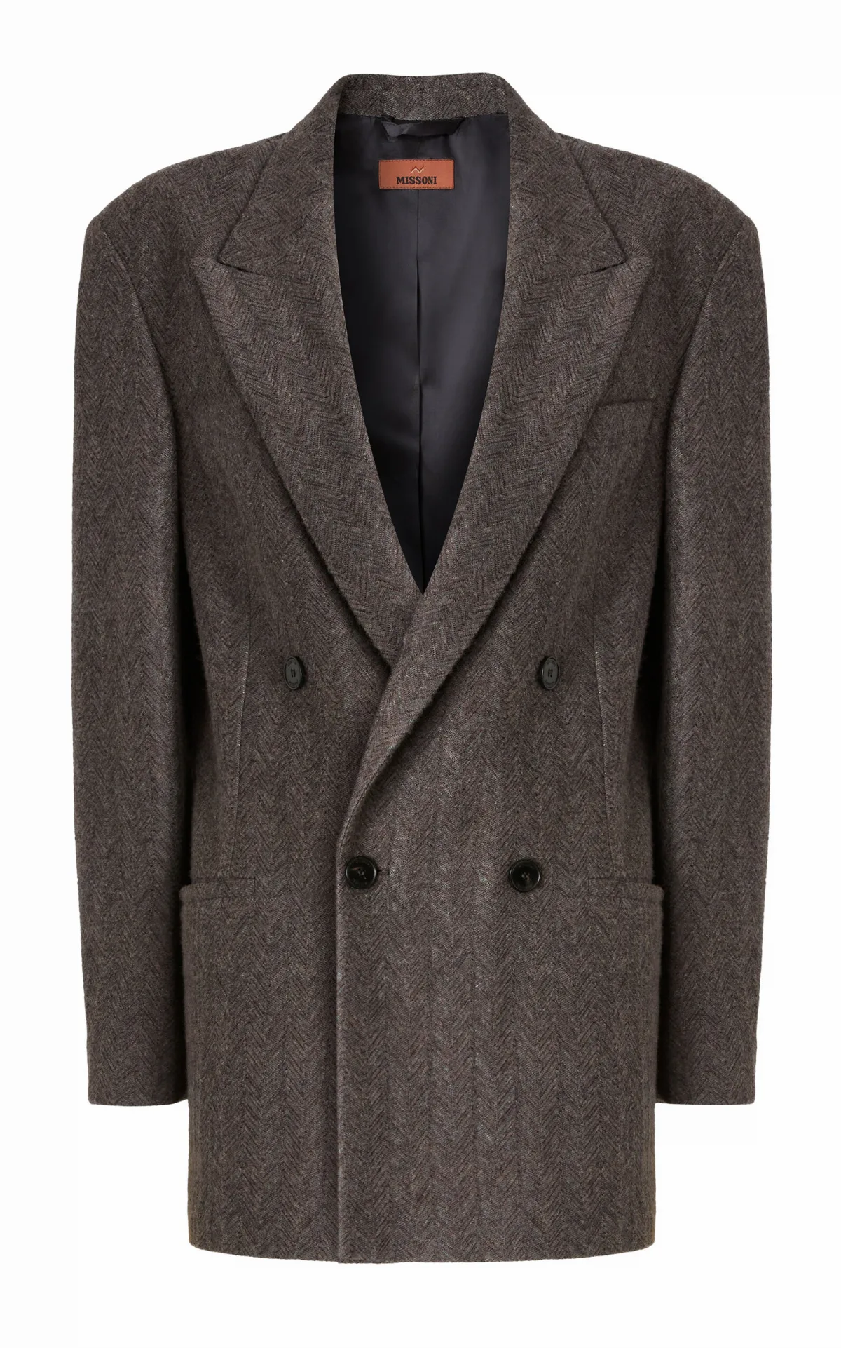 Peak Lapel Cashmere-Blend Jacket by Missoni