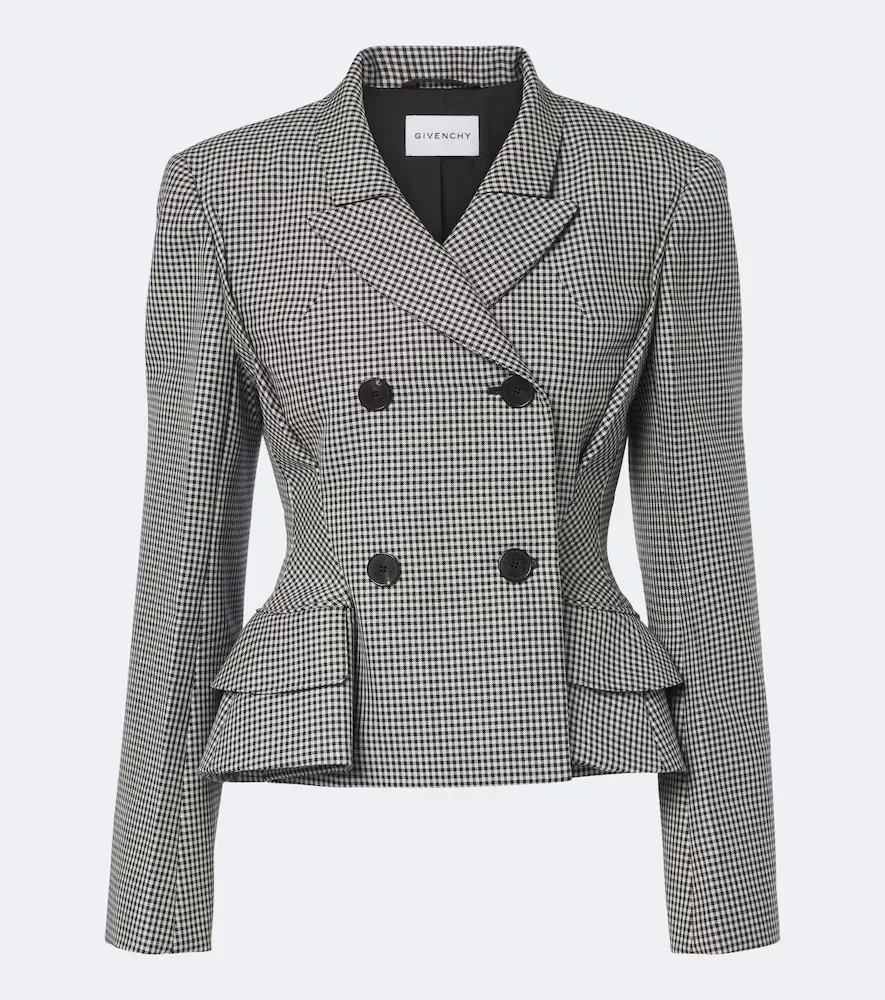 Pinch Houndstooth Wool and Mohair Jacket by Givenchy