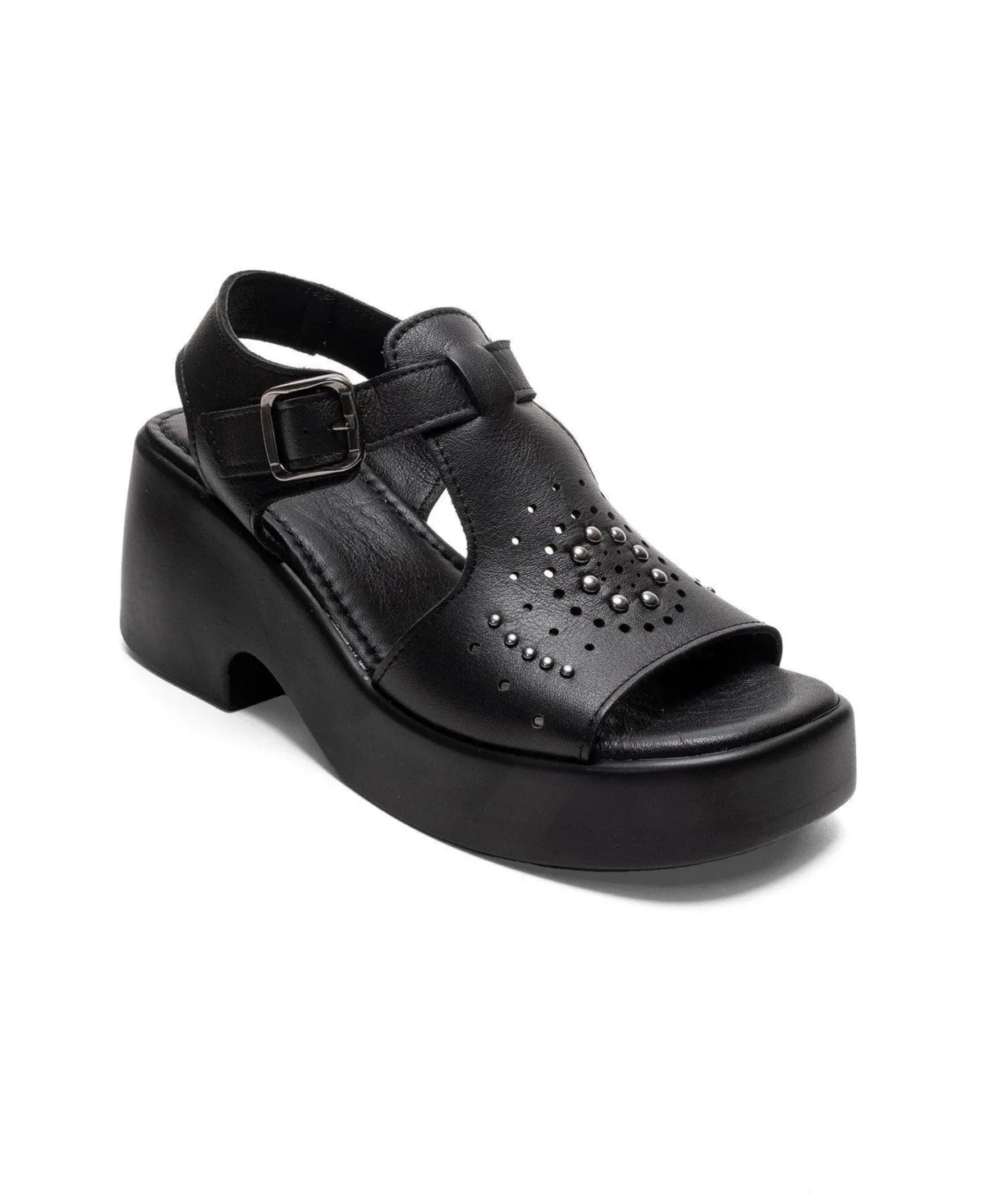 Romina Leather Platform Sandal by Forever & Always Shoes