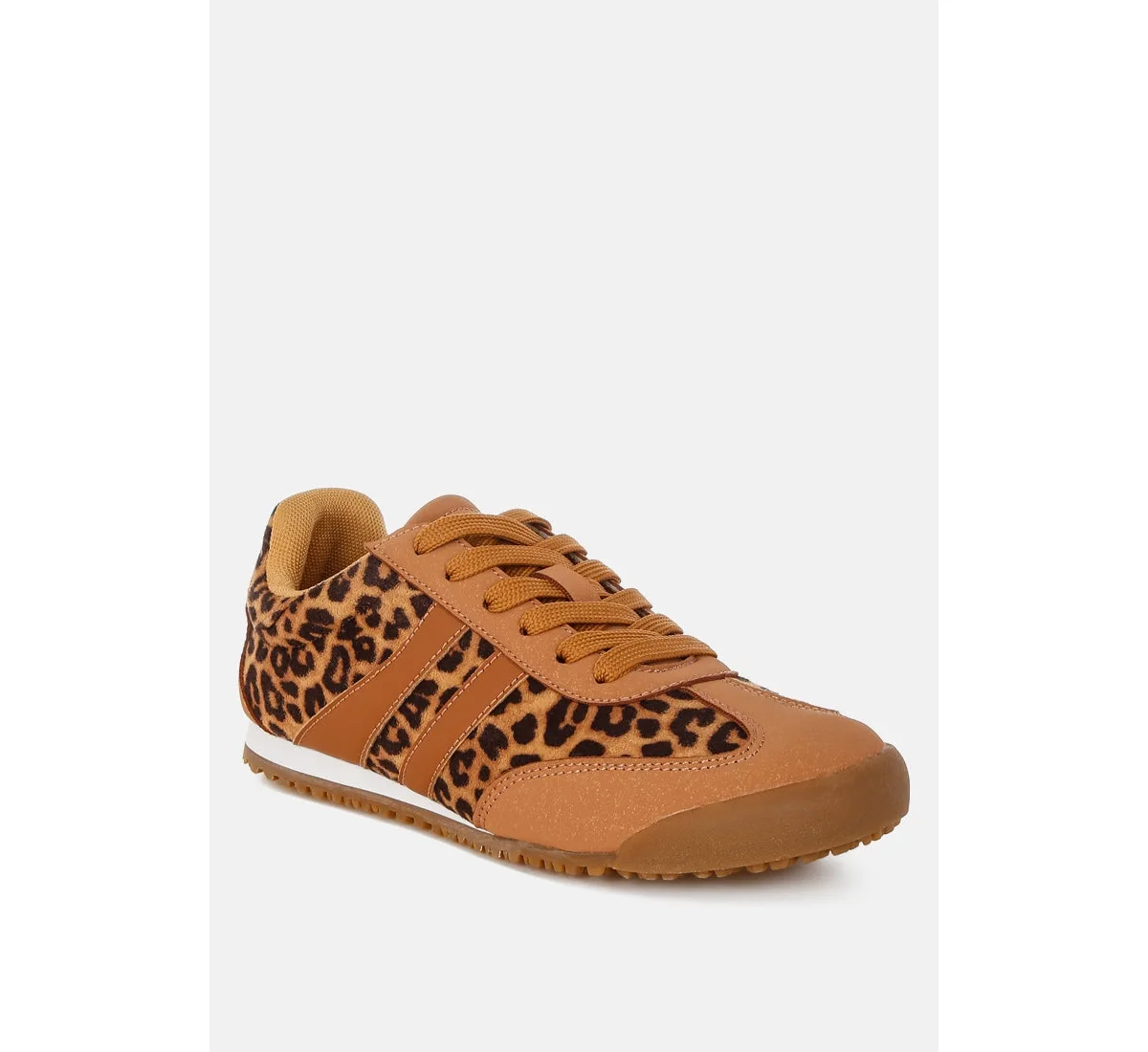 Panther Leopard Print Microfiber Sneakers by London Rag