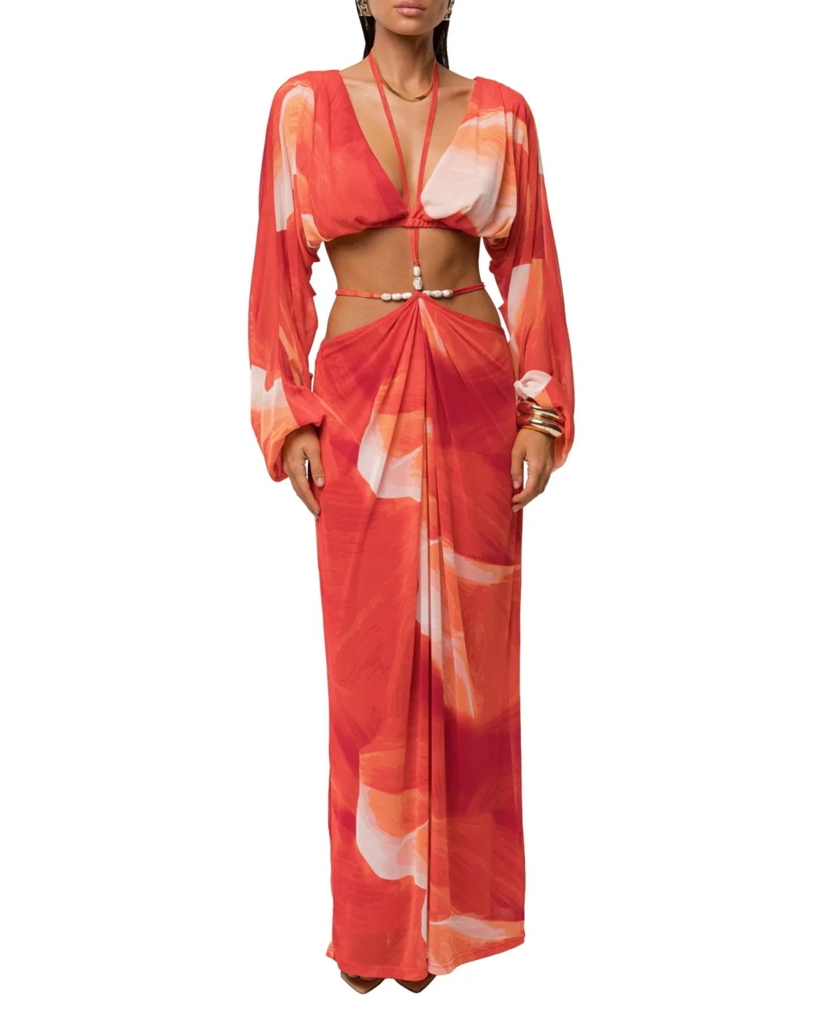 Hera Draped Maxi Skirt by Jluxlabel