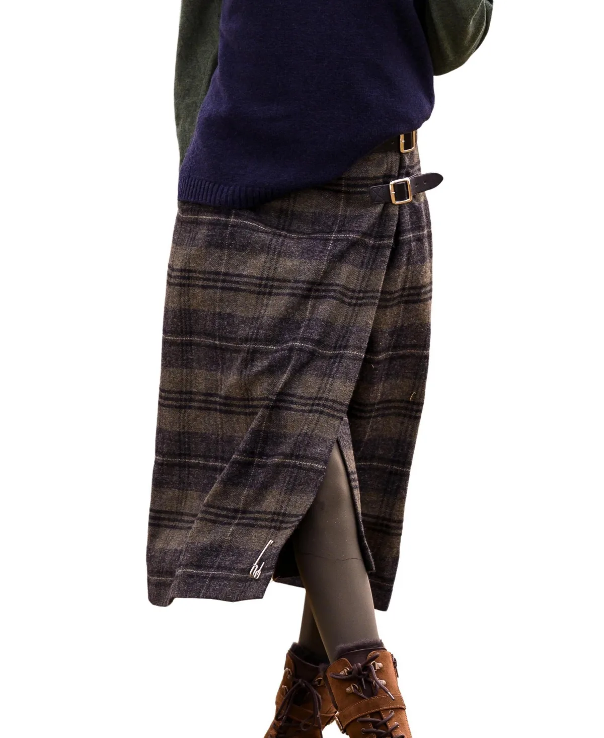 Midi Celt Kilt Plaid Skirt by Celtic & Co.