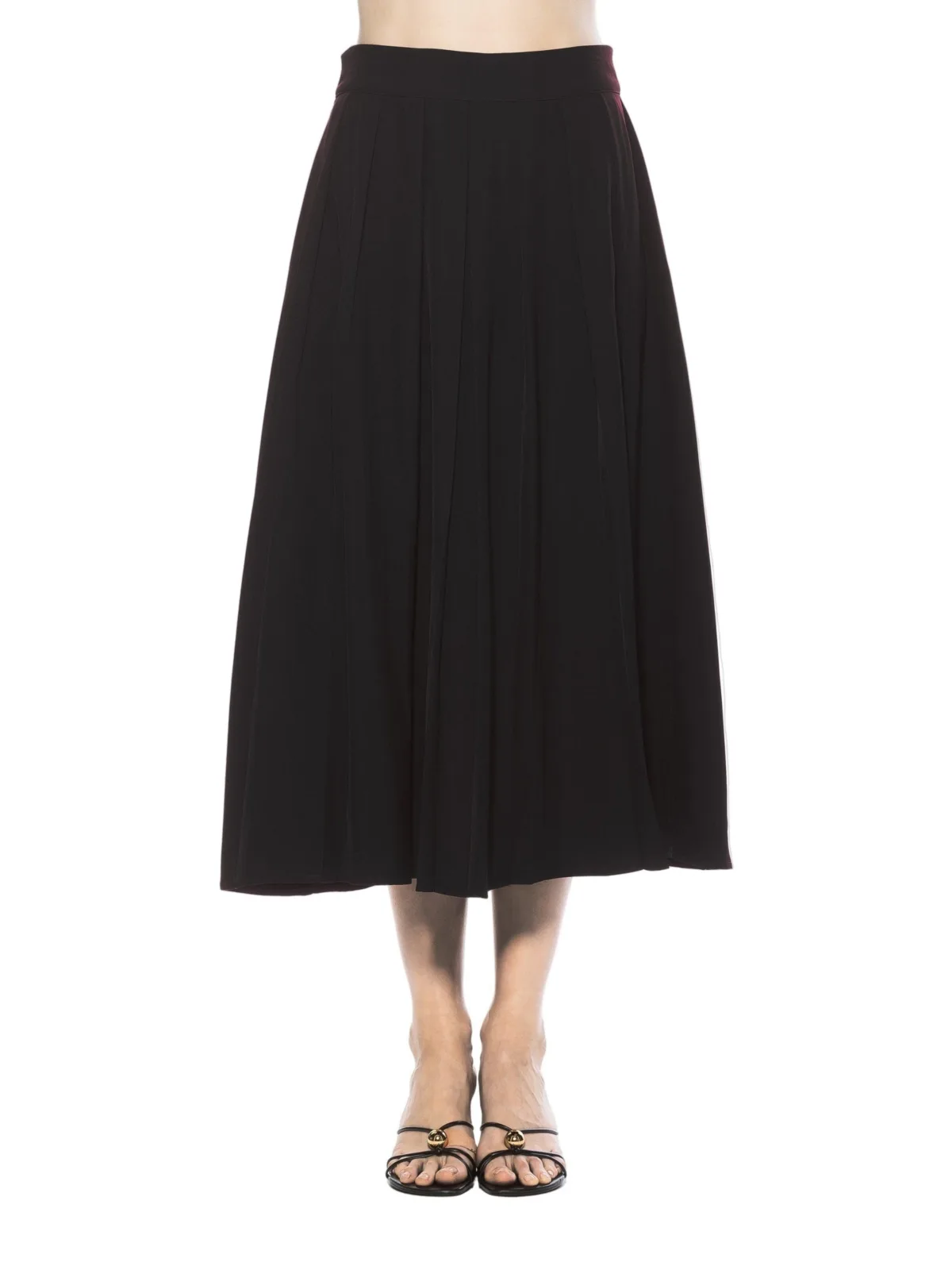 Oren Long Pleated Midi Skirt