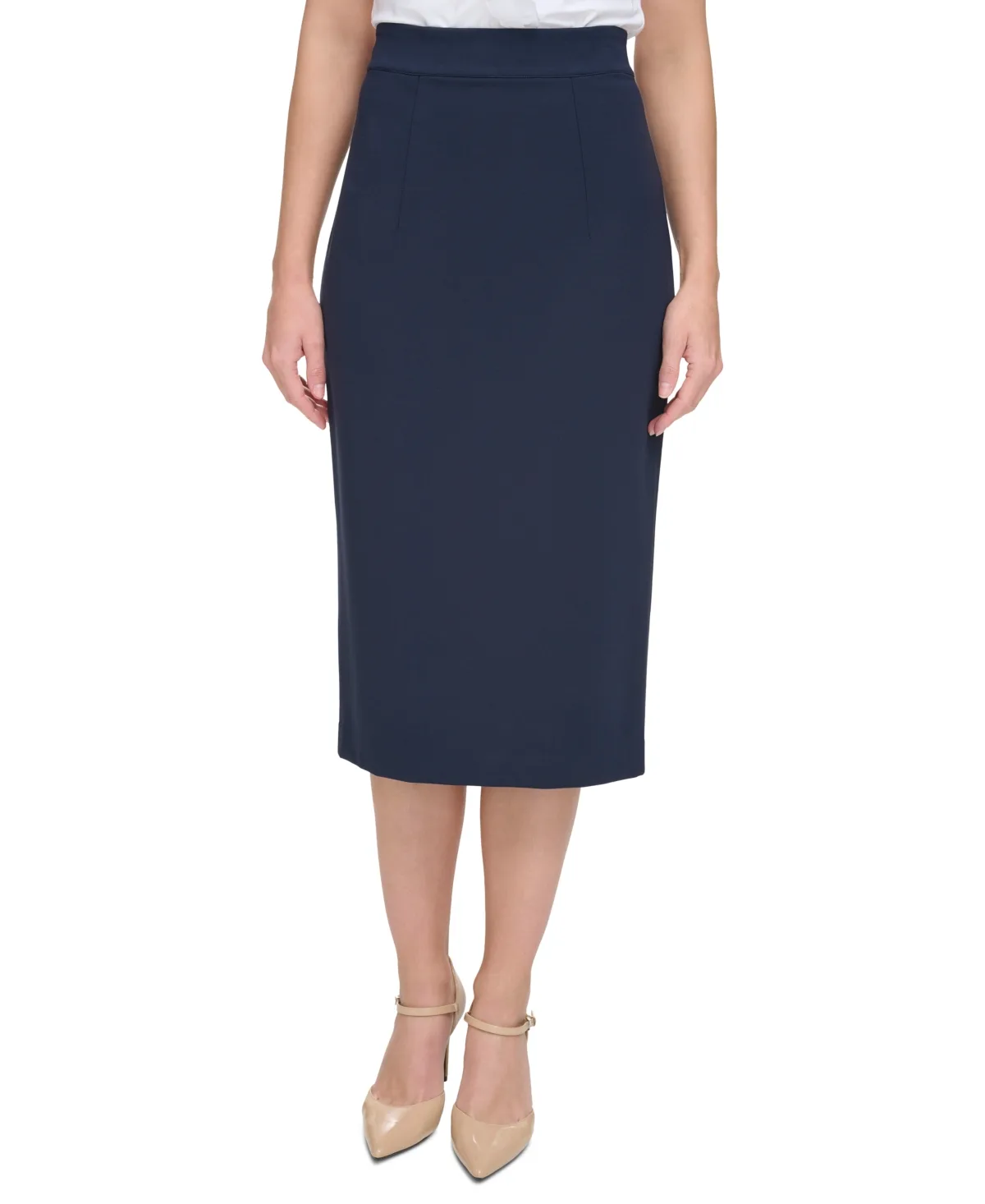 Ponte Pencil Midi Skirt by Tommy Hilfiger
