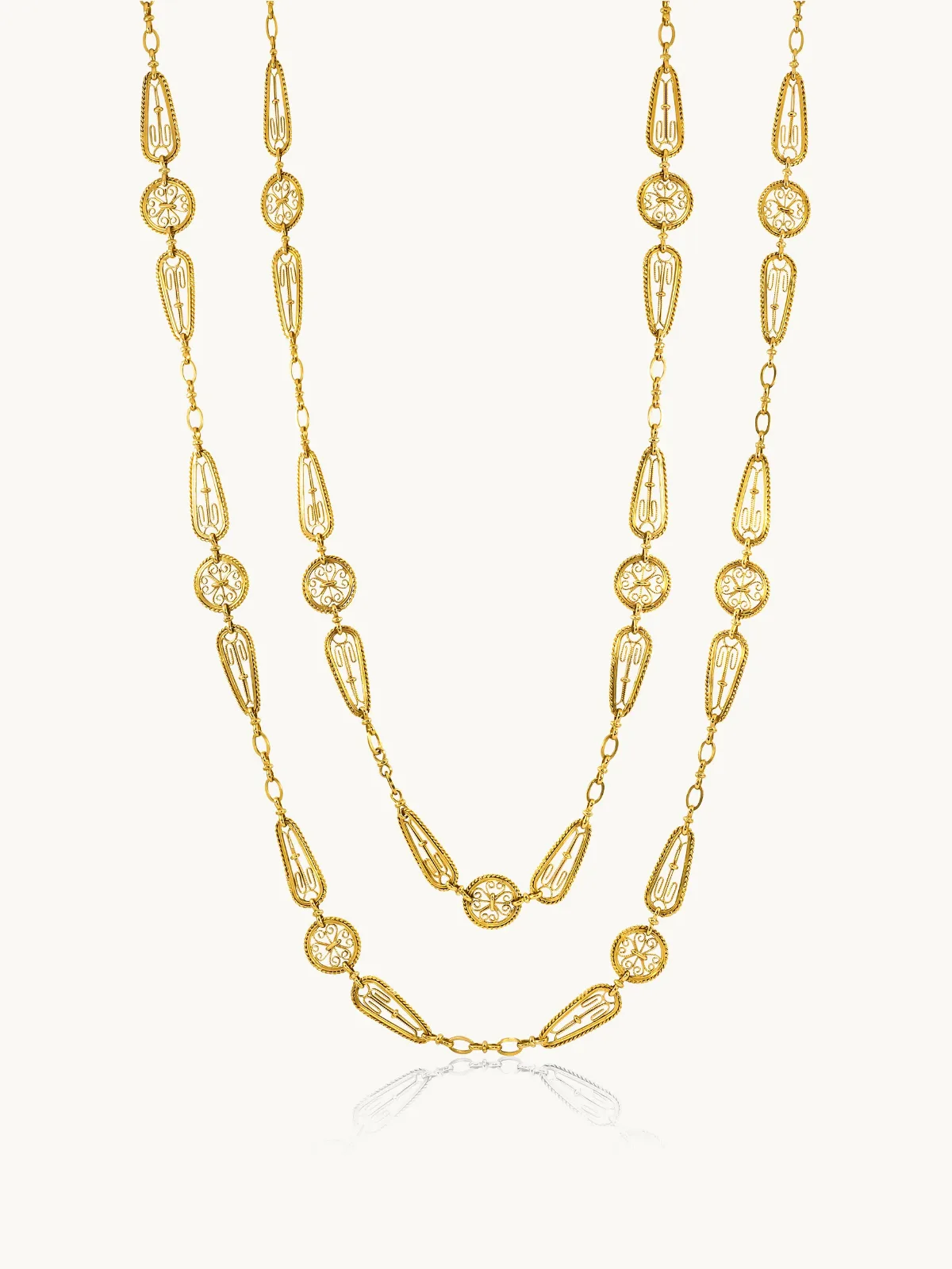 Antique Victorian Gold Chain (circa 1860) by STEPHEN RUSSELL