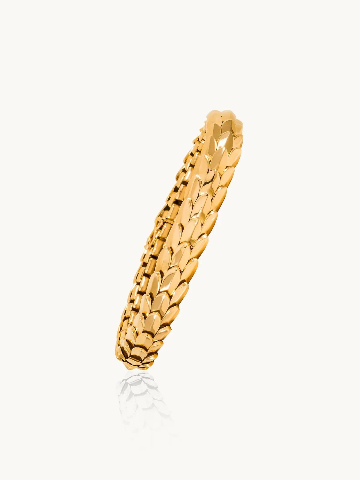 Vintage Boucheron Gold Wheat Bracelet (circa 1960)