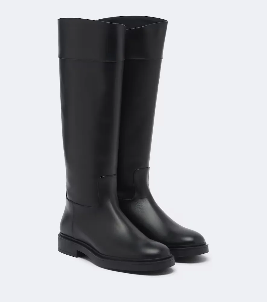 Ride Leather Knee-High Boots by Aquazzura