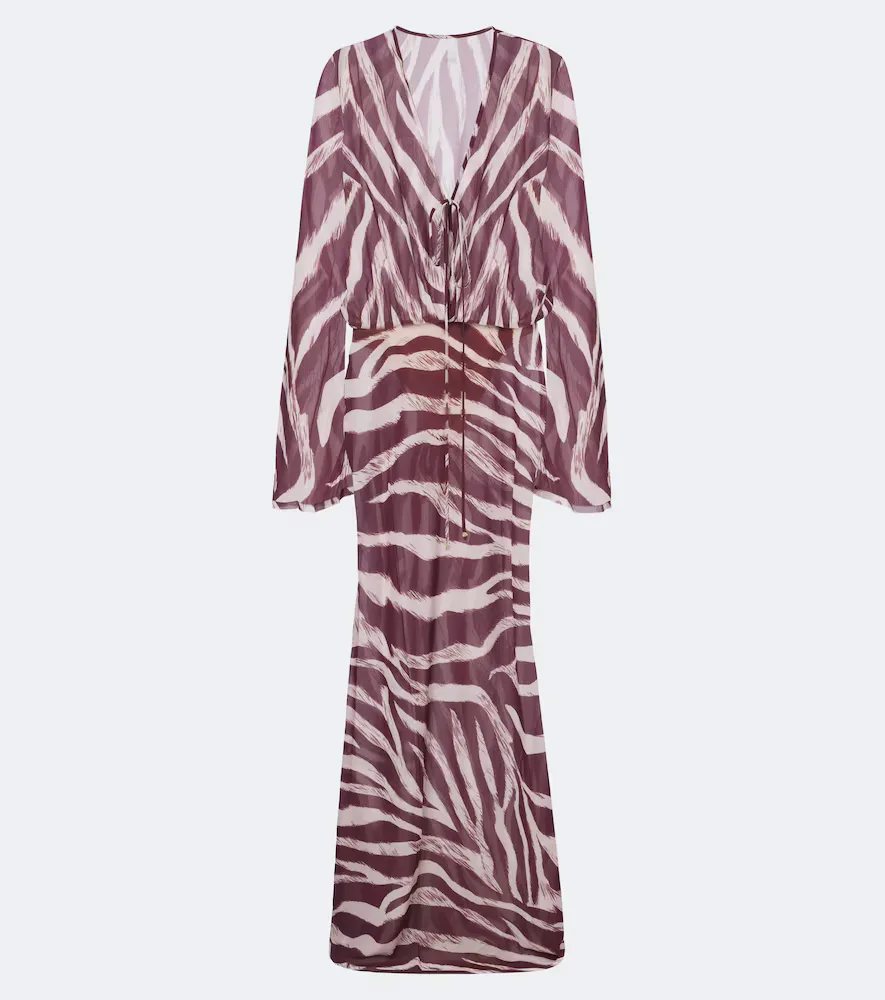 Nema Zebra-Print Maxi Dress by Bananhot