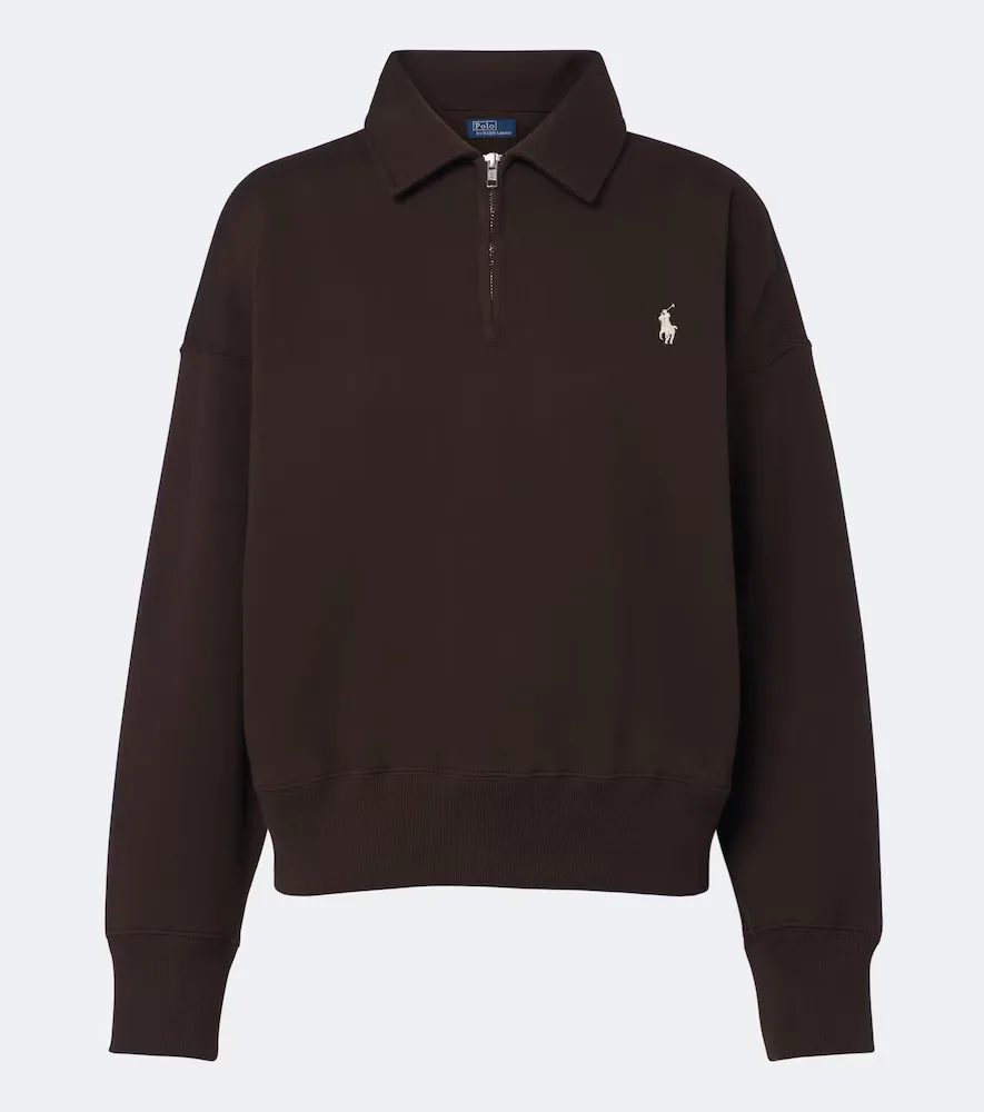Cotton-Blend Jersey Polo Sweatshirt by Polo Ralph Lauren