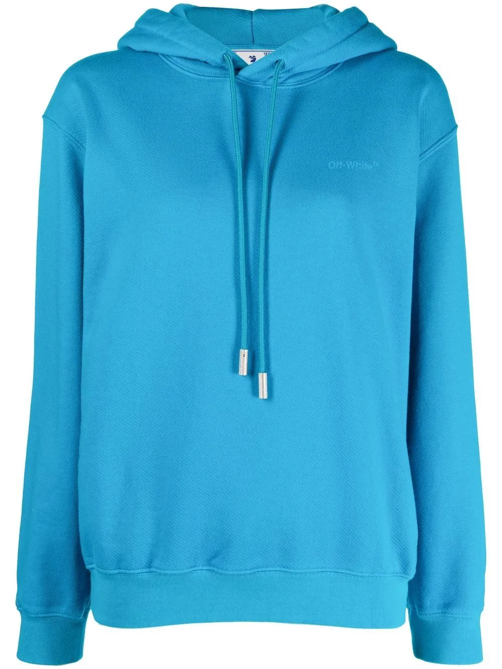 Diagonal-Stripe Drawstring Hoodie by Off-White