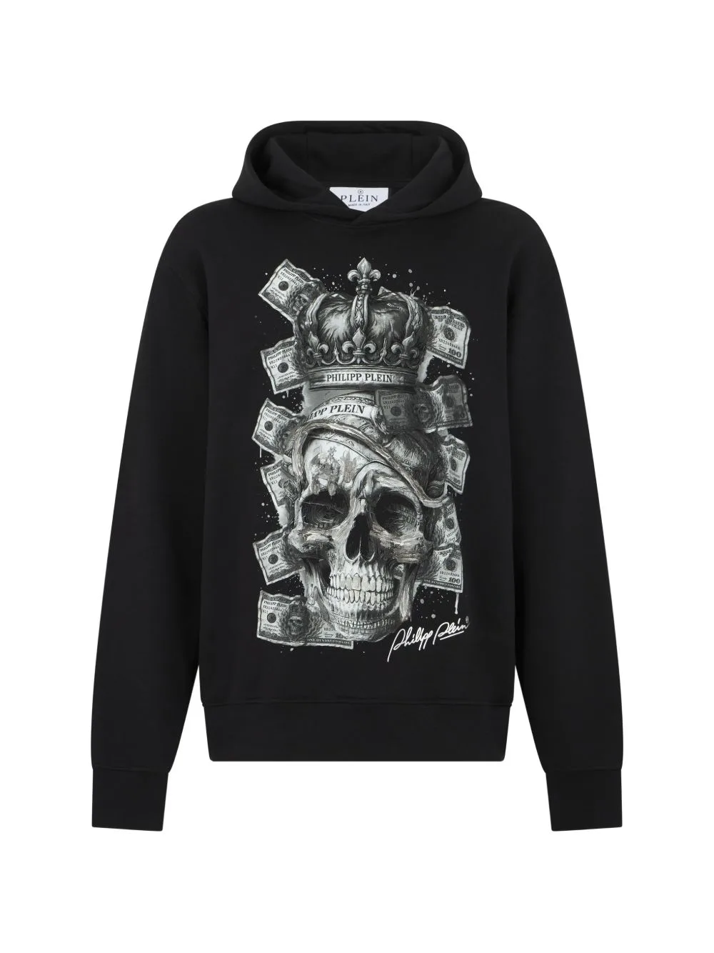 Skull Dollar Hoodie by Philipp Plein