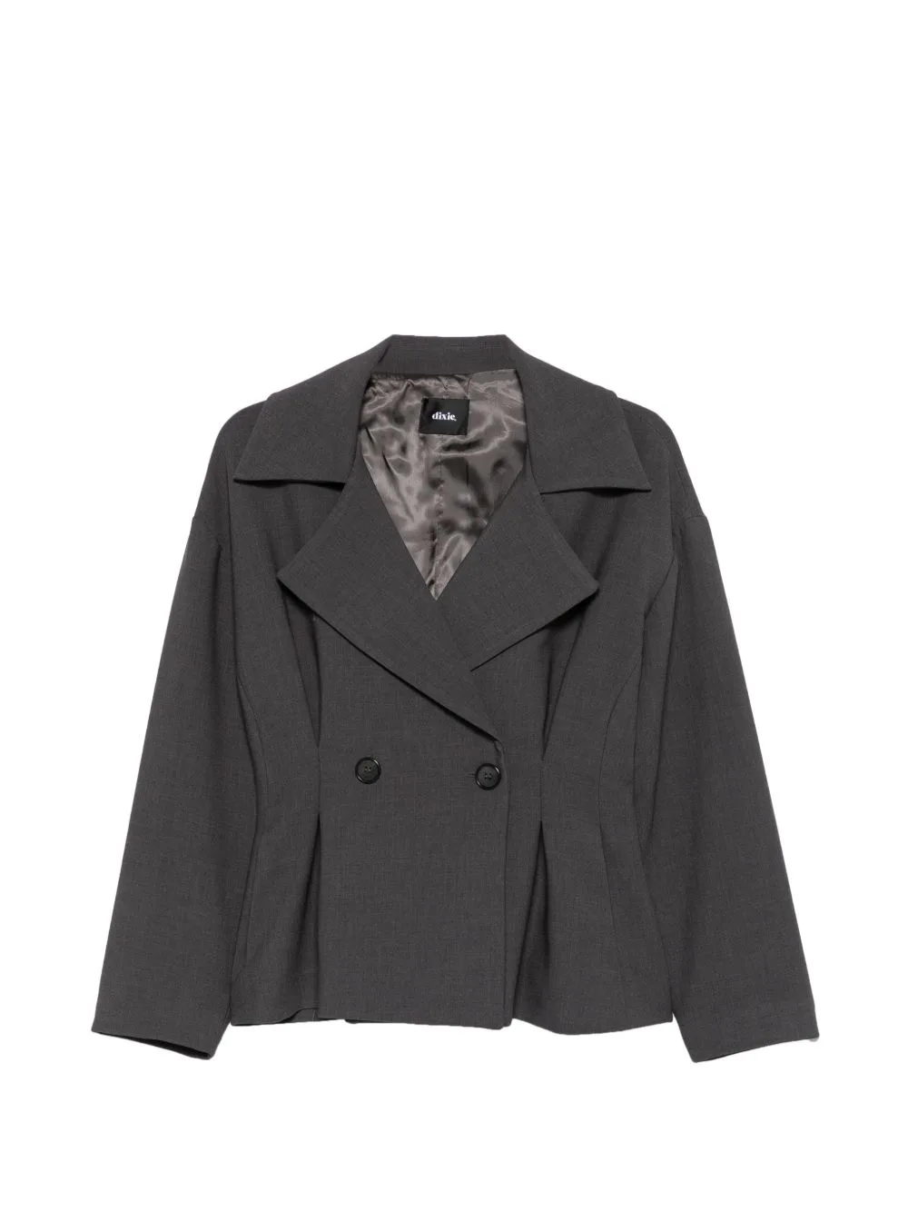 Pleated Double-Breasted Blazer by DIXIE