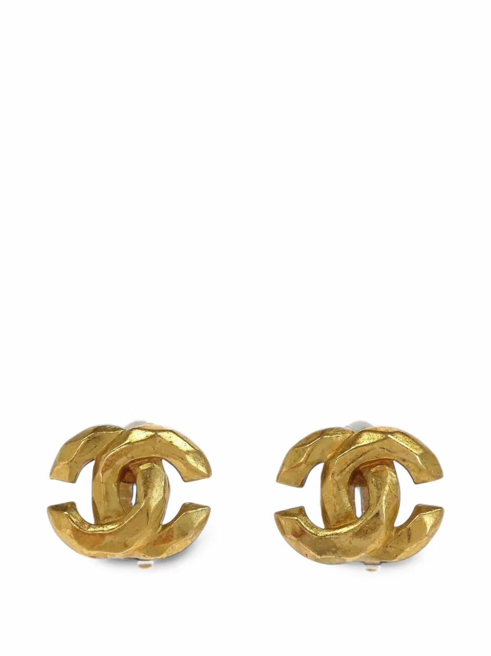 1999 CC Clip-On Earrings by CHANEL Pre-Owned