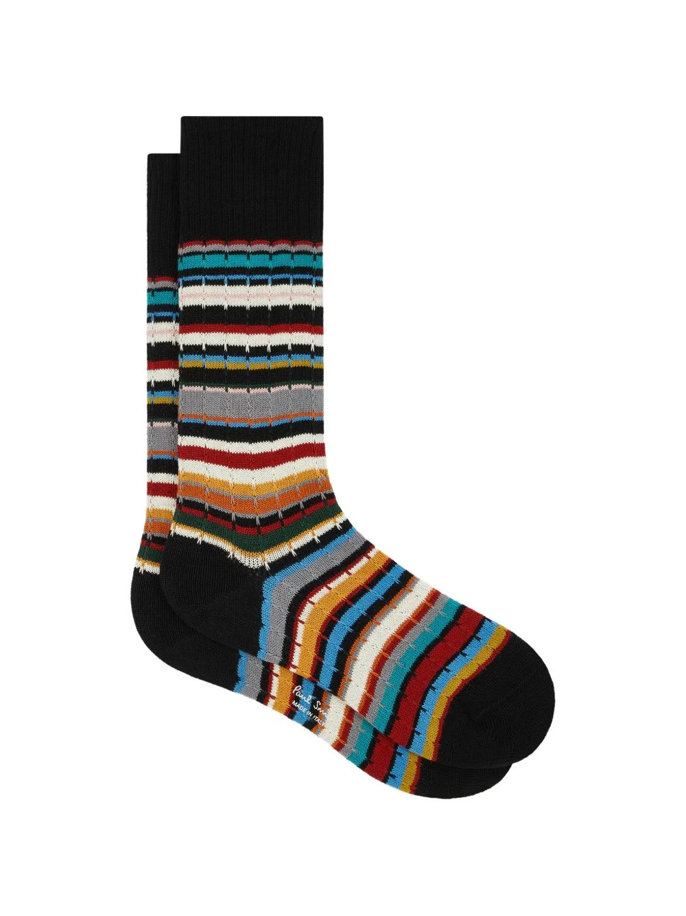 Cotton-Blend Signature Stripe Socks by Paul Smith
