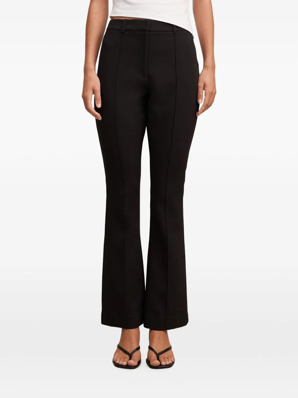 Melanie Pintuck Flared Trousers by Ever New