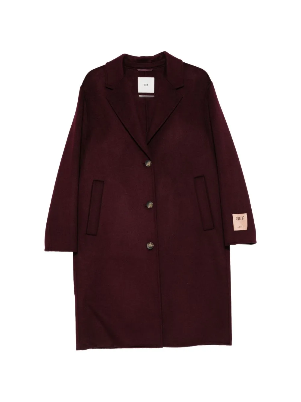 Single-Breasted Notch-Lapels Coat by SOLOTRE