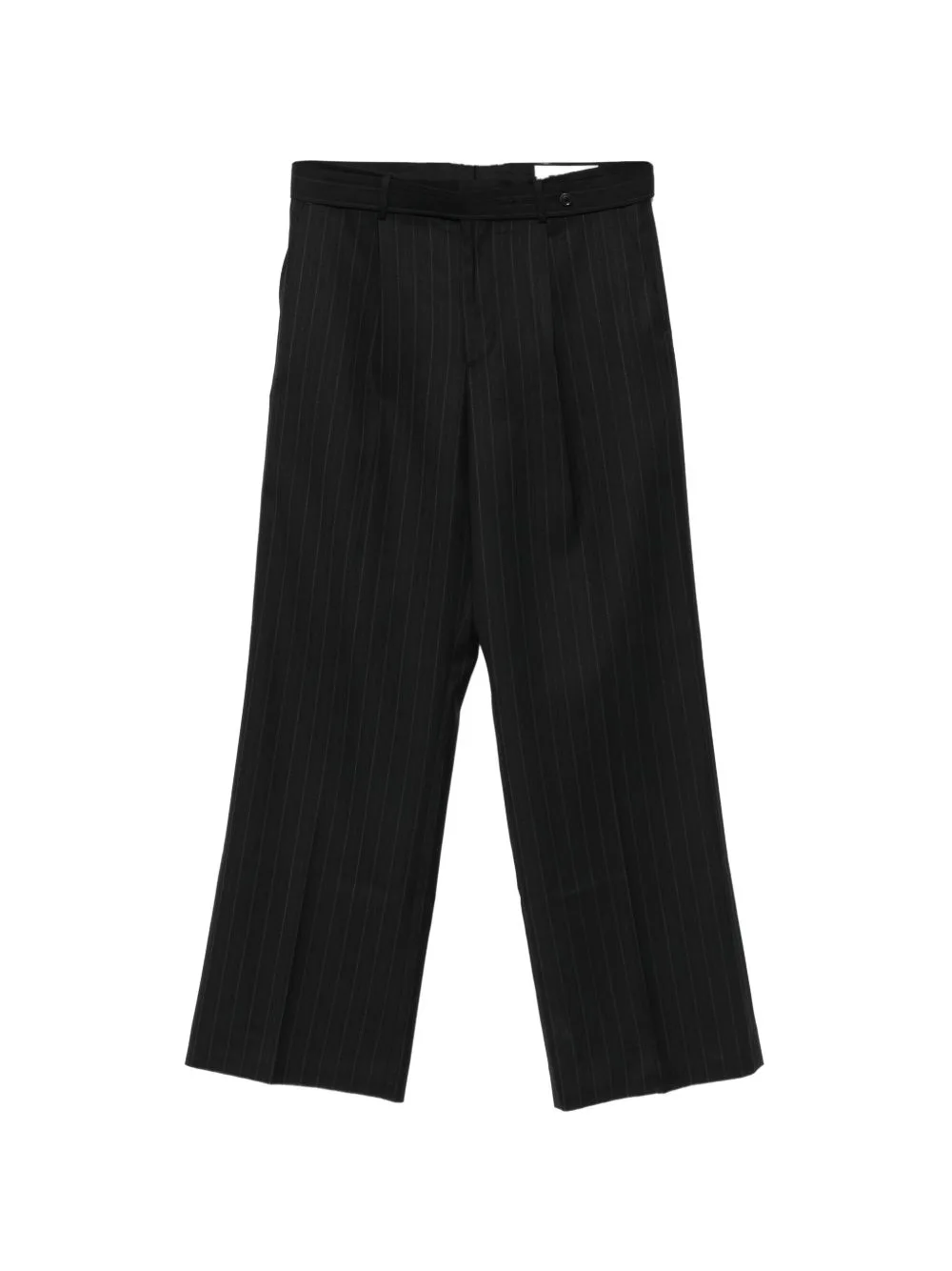 Pinstripe-Pattern Belted Trousers by TONYWACK