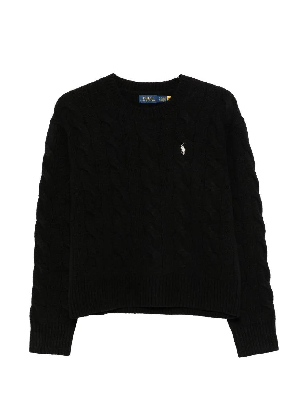 Cable-Knit Embroidered-Logo Sweater by Polo Ralph Lauren