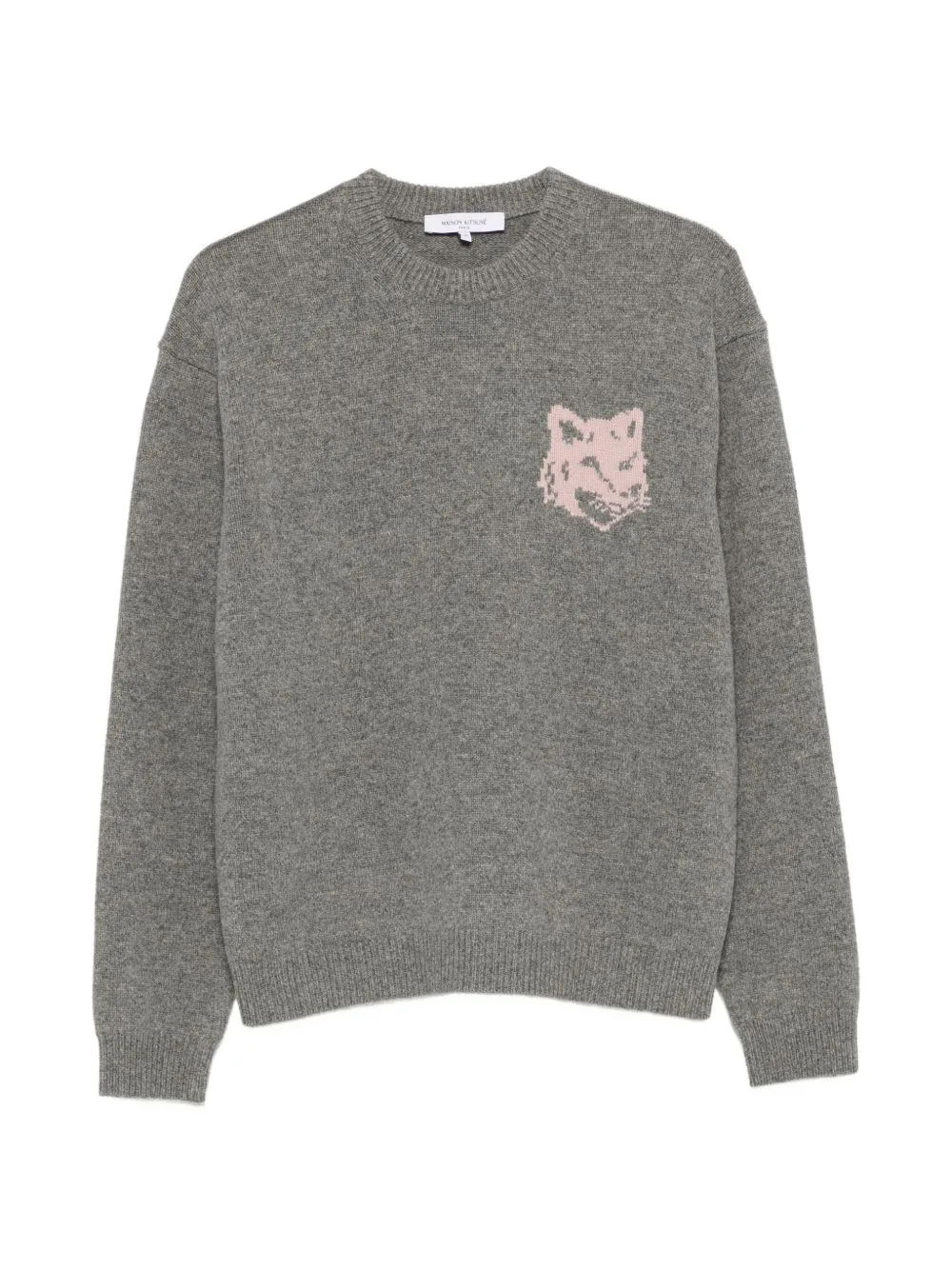 Fox Head Intarsia Sweater by Maison Kitsuné