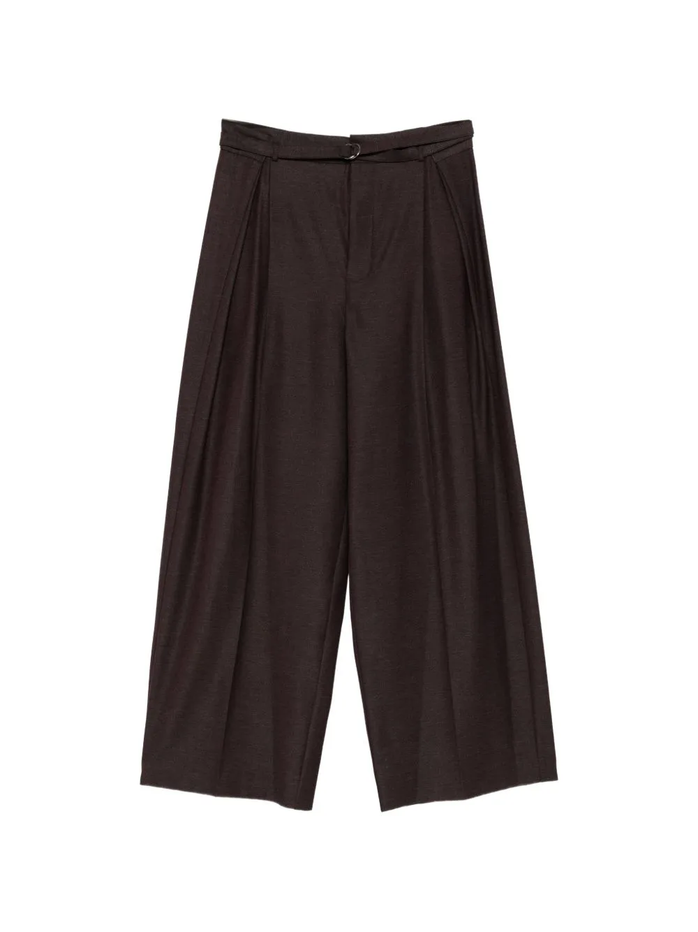 Belted Pleated Palazzo Pants by SOLOTRE