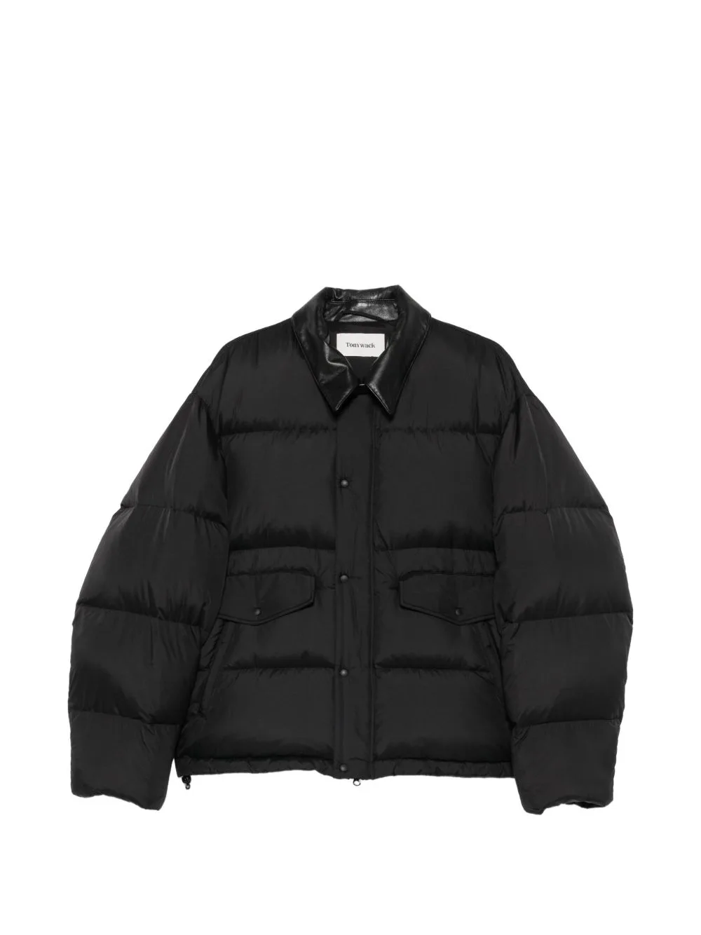 Quilted Leather-Collar Jacket by TONYWACK