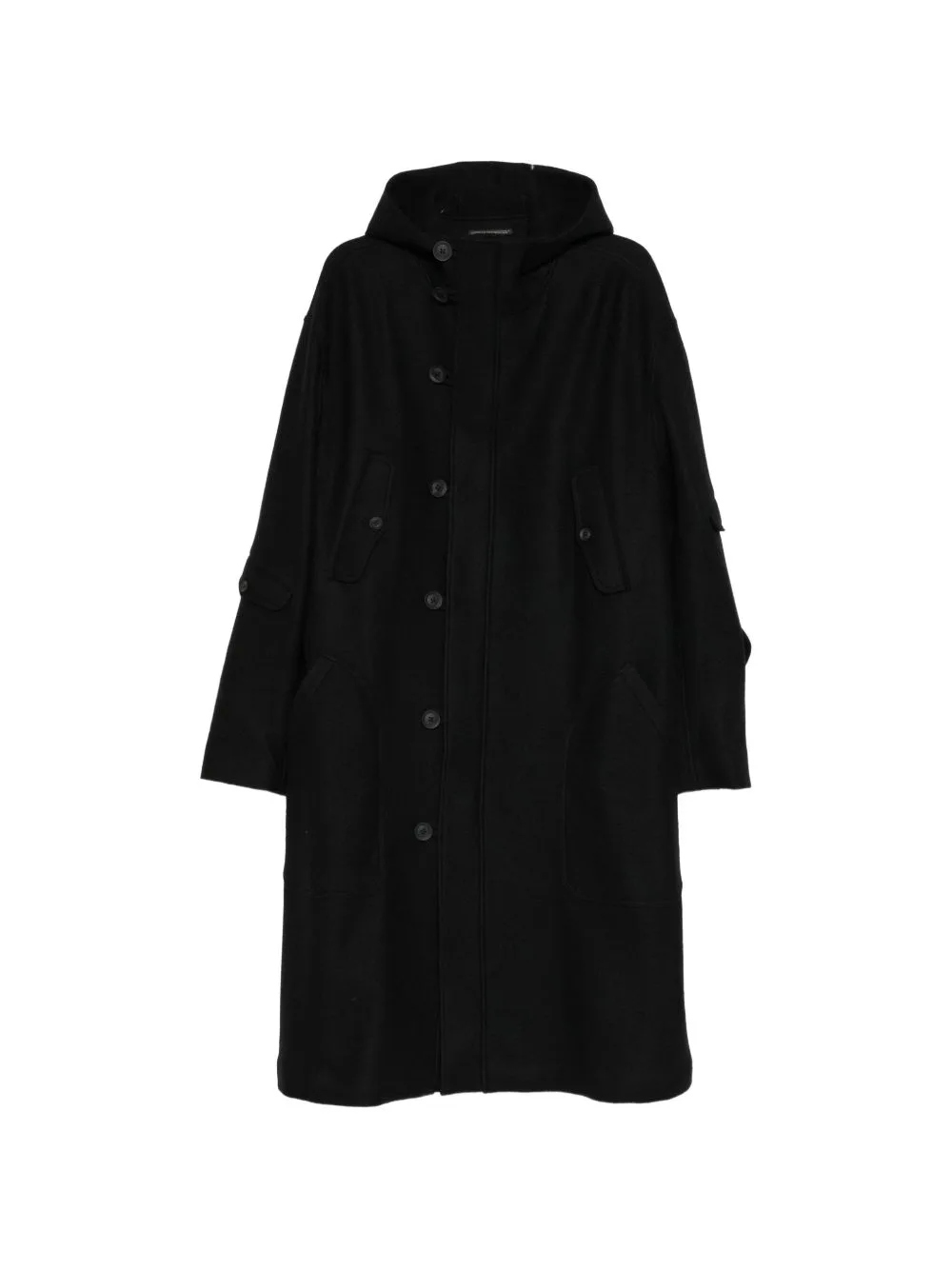 Single-Breasted Hooded Coat by Yohji Yamamoto