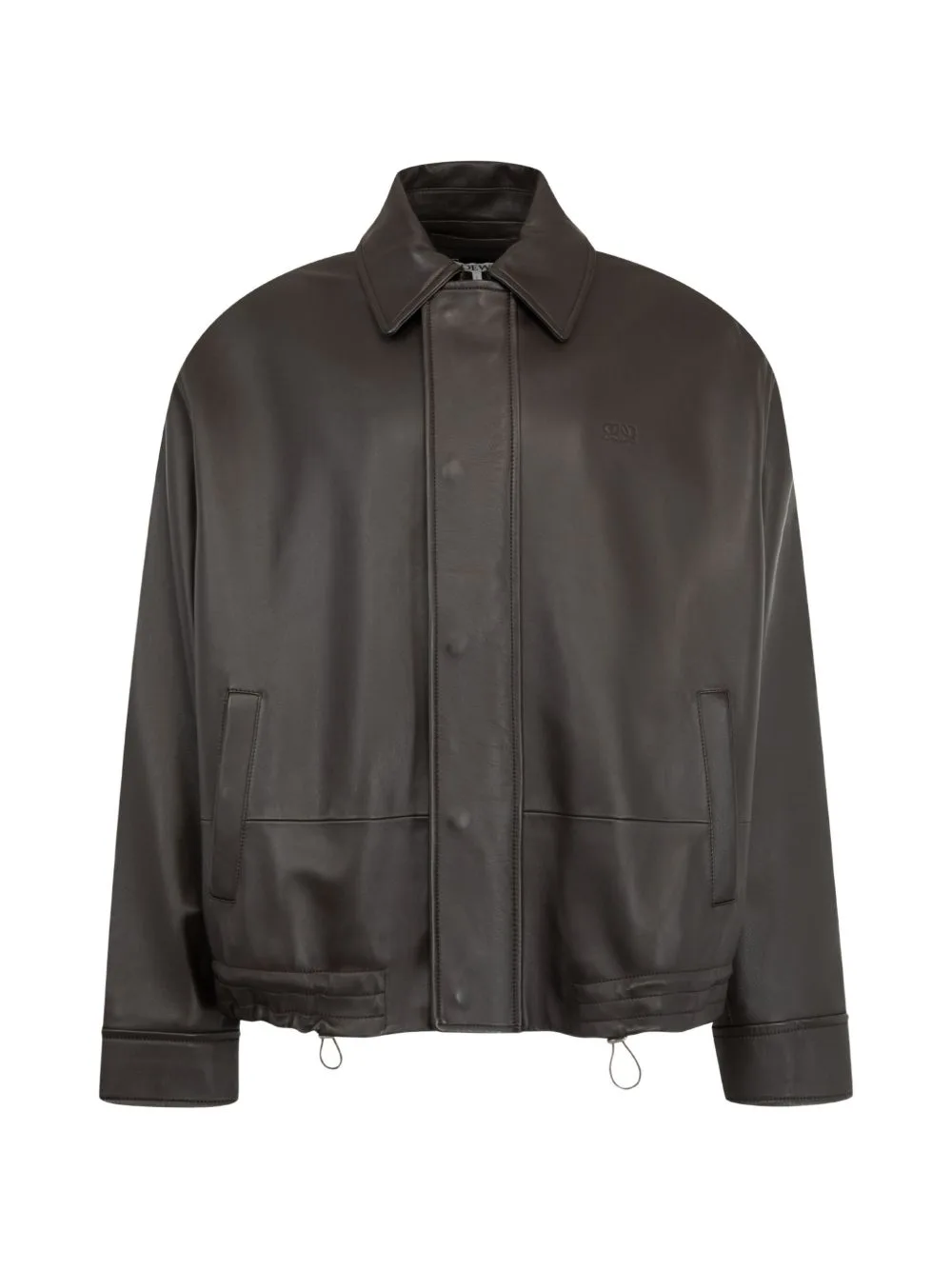 Drawstring Leather Jacket by LOEWE