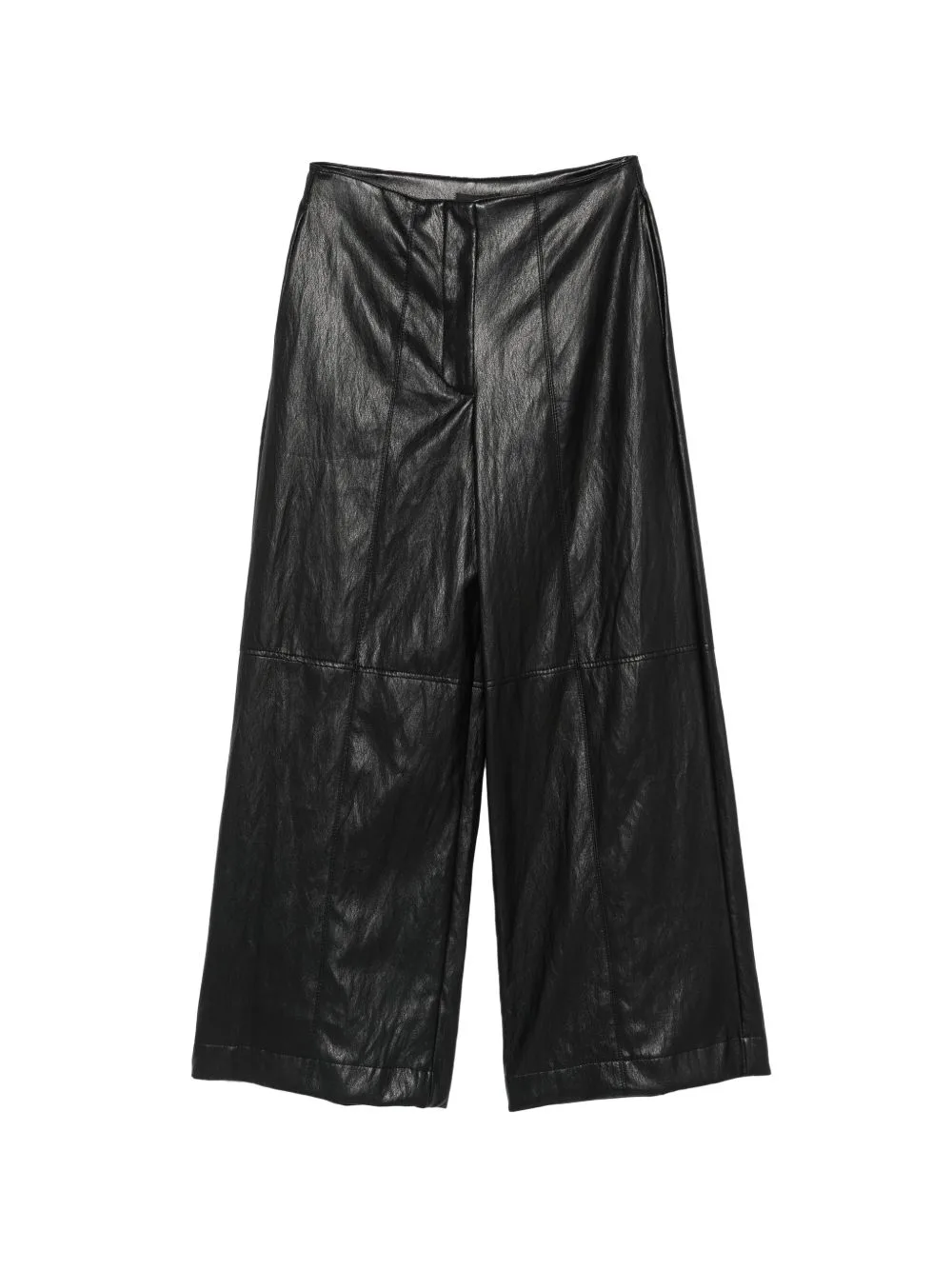 Seam-Detail Wide-Leg Trousers