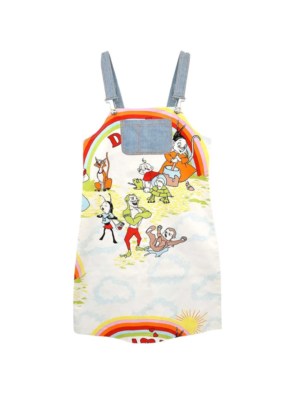 Cartoon-Print Sleeveless Top by Christian Dior Pre-Owned
