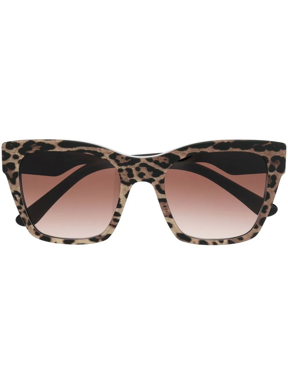 Animal-Print Square-Frame Sunglasses by Dolce & Gabbana Eyewear
