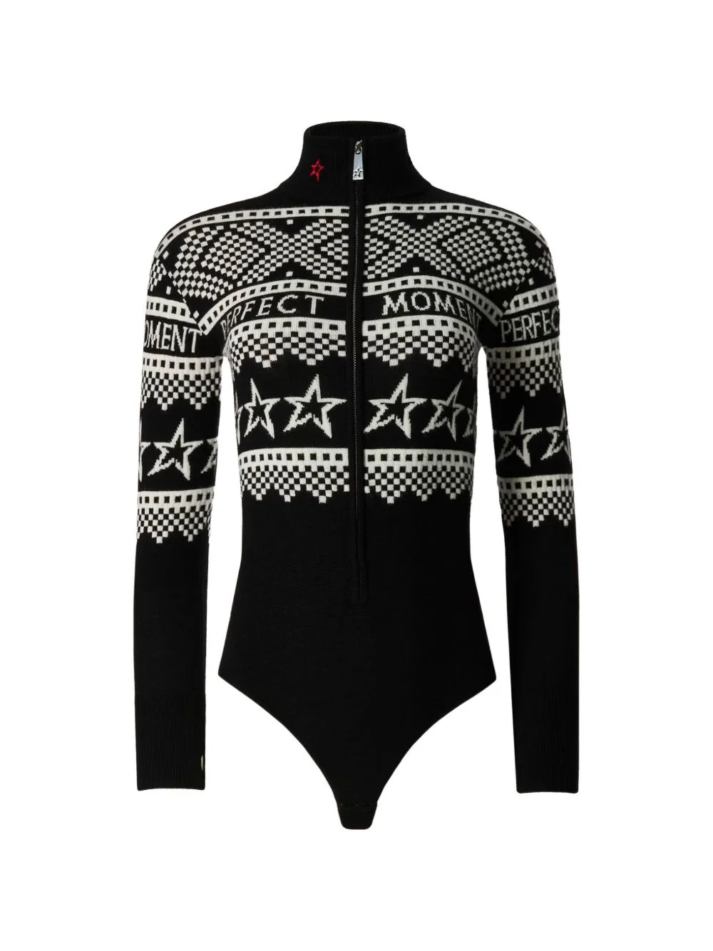 Intarsia Long-Sleeve Bodysuit by Perfect Moment